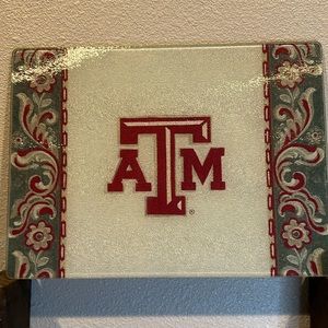 Texas A&M Glass cutting board… no flaws … great condition